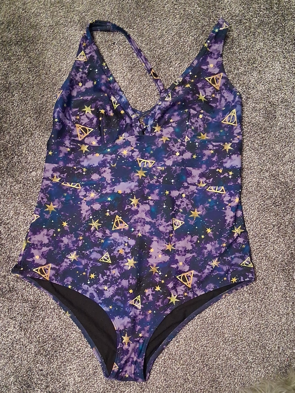 torrid Purple Harry Potter Galaxy Starprint One-Piece Swimsuit